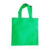 50 Small, 9" W x 9" H, Green, Non-Woven Party Favors/Goodie Bags with Handles